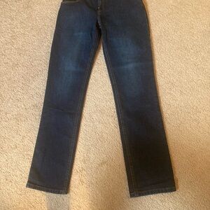 Mott & Bow Women's Boyfriend Jeans - Medium/Dark Blue